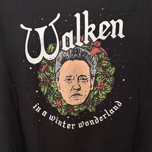 Puny Christopher Walken Tee with Holiday Graphic